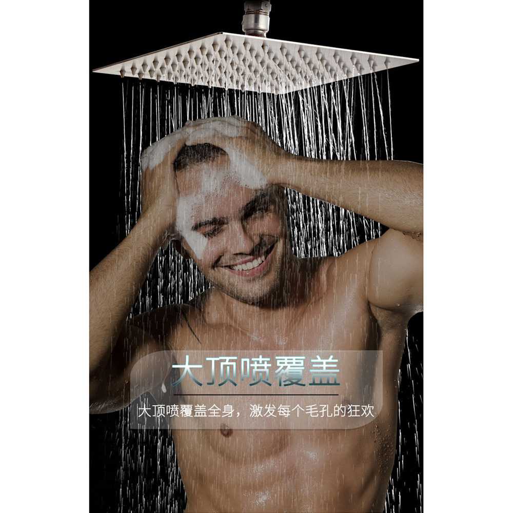 ZhangJi Kepala Shower Mandi Bentuk Kotak 10 Inch - F10BXGDP