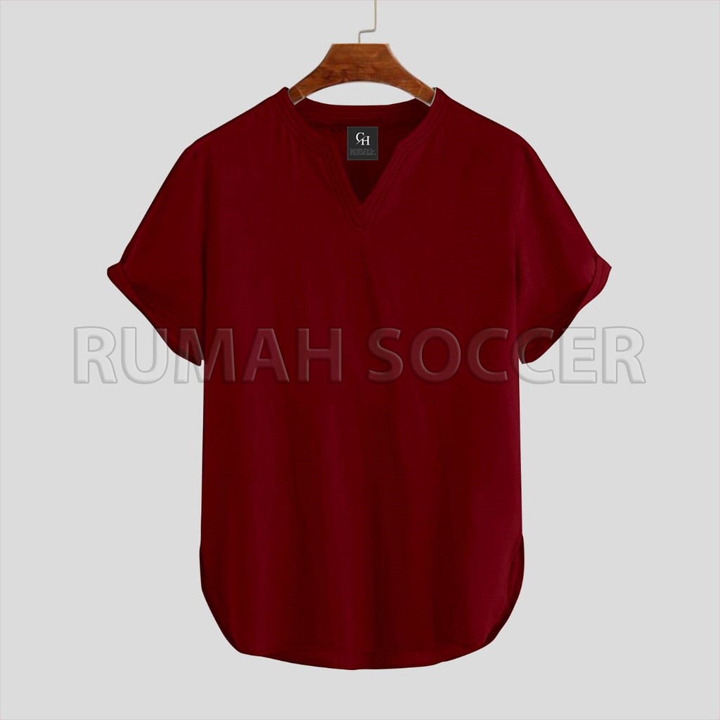 Baju Koko Muslim Pria Lengan Pendek ZHAFAR Casual Polos Tersedia Ukuran S M L XL XXL