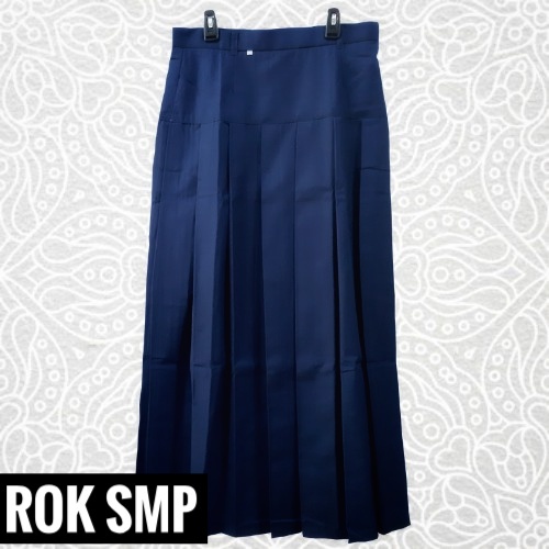 Seragam/Rok SMP panjang turun pinggang / Rok SMP plisket / Rok SMP rempel / Rok MTs Rempel Plisket