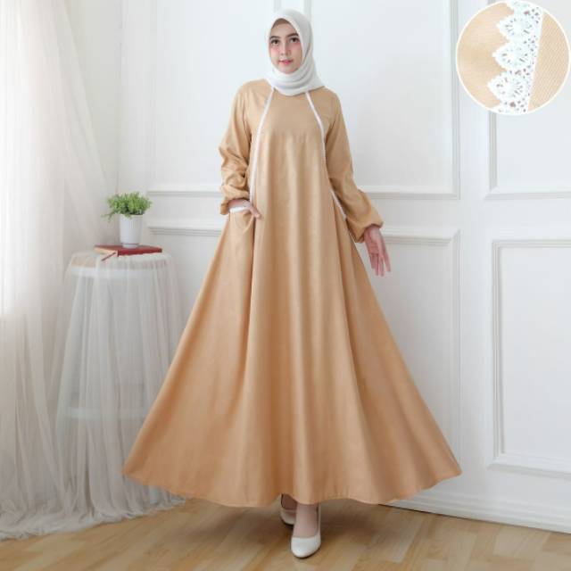 Baju Gamis busana muslim maxidress Almaya