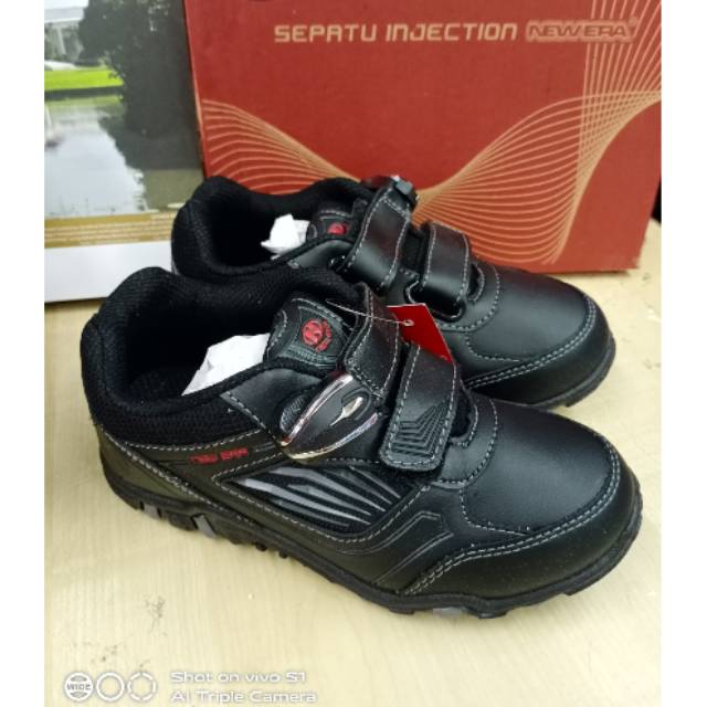 Sepatu sekolah hitam new era asli ori murah promo diskon