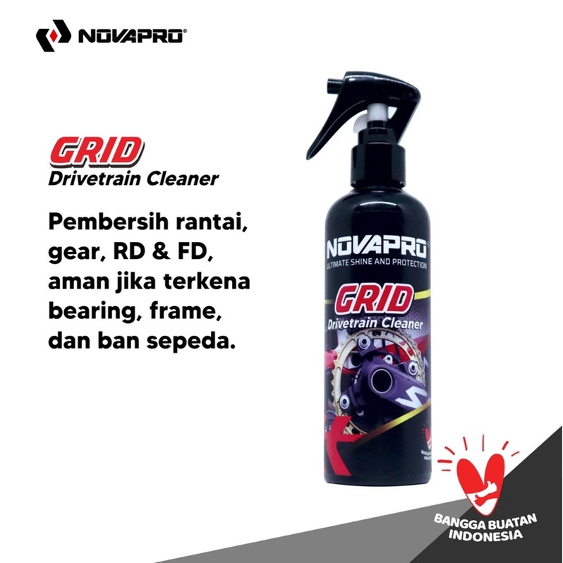 Novapro - Pembersih Rantai Dan Gear Sepeda Grid 250Ml