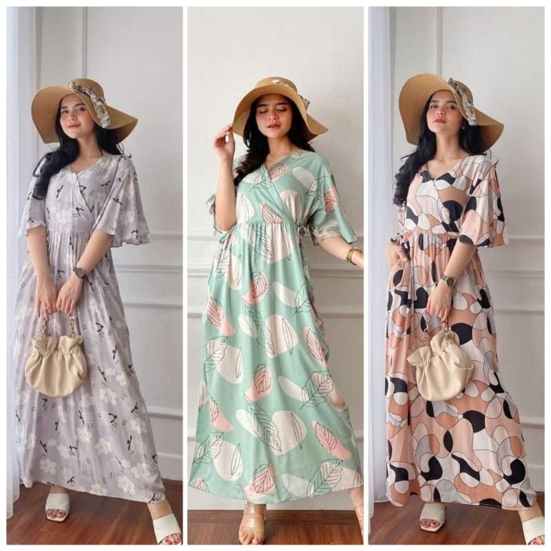 DASTER KIMONO TANGAN TEROMPET BEST SELLER KAREEN DRESS / KIMONO DASTER DASTER BUSUI TALI SAMPING KANAN KIRI DASTER VIRAL