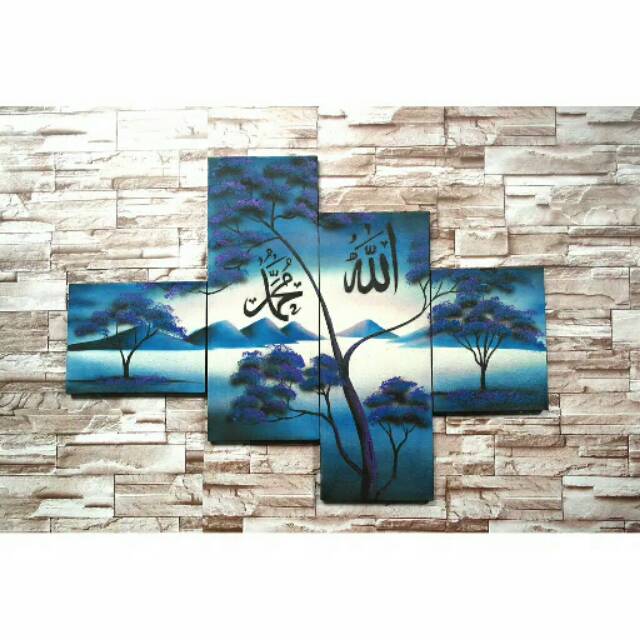 Lukisan kaligrafi Pemandangan