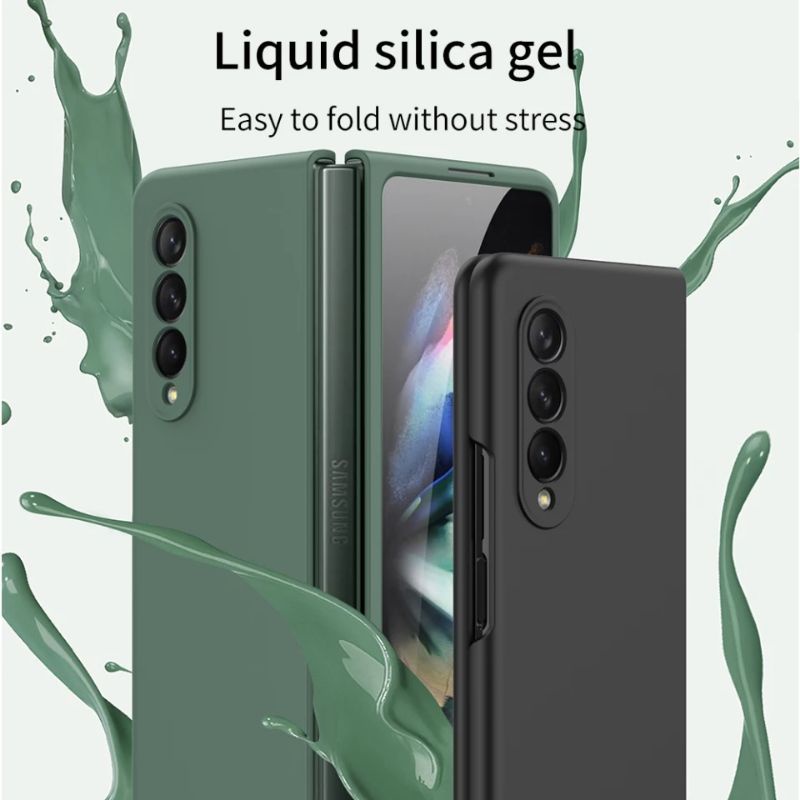 Hard Case Samsung Galaxy Z Fold 3 4 Silikon Liquid Silica Gel Macaron Candy
