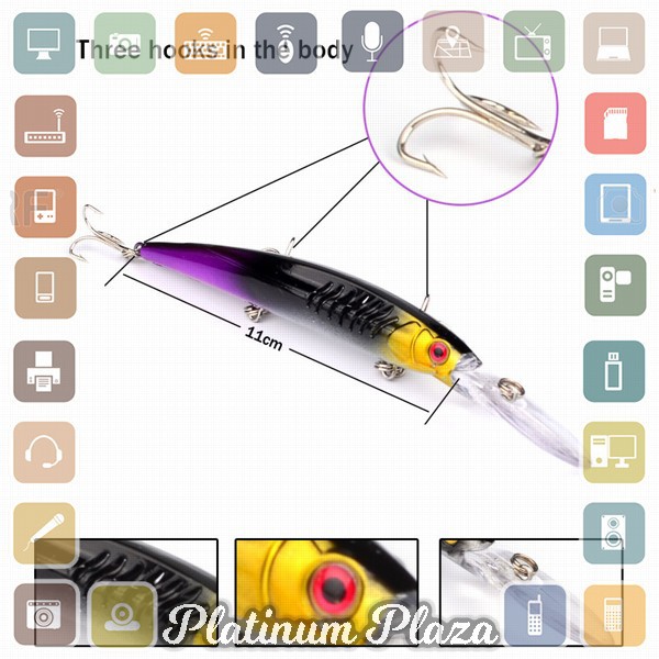 Proberos Kail Pancing Model Ikan - Multi-Color`6RG2PT-