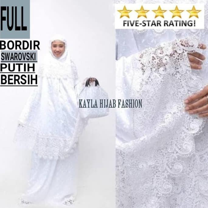 Mukena sutra prada putih - Putih