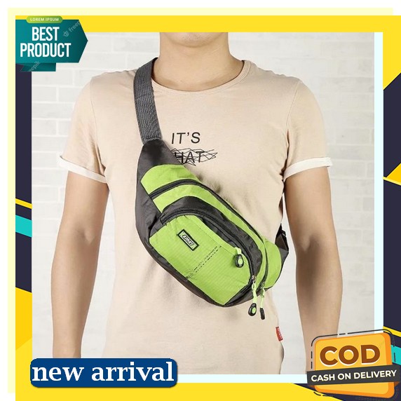 Nabya Fashion Waistbag Pria / Dompet Pinggang Pria / Tas Slempang Pria Anti Air Terbaru 2022 Import 