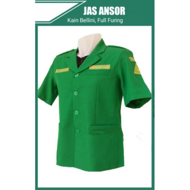 jas ansor lengan pendek bahan BELLINI