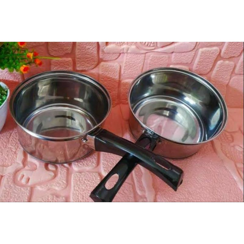 PANCI SUSU STAINLESS 16 CM /MIE SERBAGUNA STENLIS 16CM PERLENGKAPAN MASAK (RUMAH TANGGA)