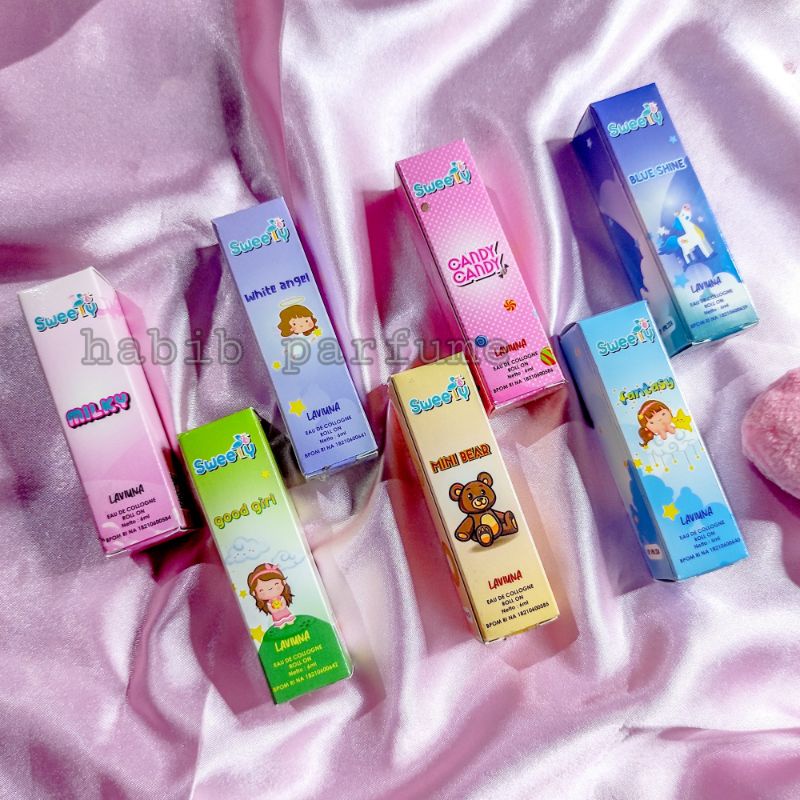 ROLL ON SWEETY ( MINI BEAR ) BABY ANAK BAYI DEWASA PRIA WANITA 6ML FREE BOX BPOM COD