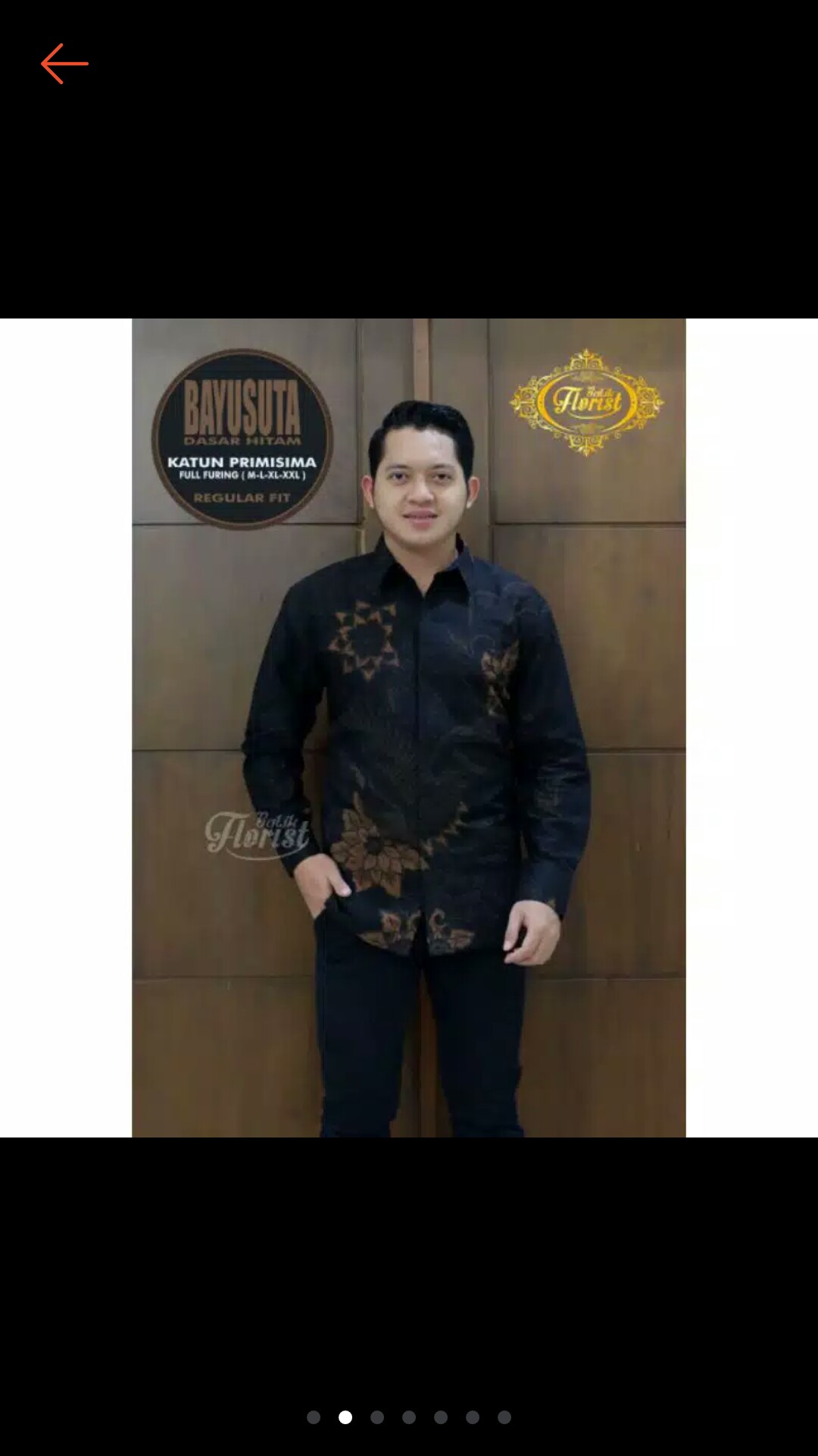 Promo Kemeja Batik Pria Prabuseno Furing Katun Halus Primis Original Florist