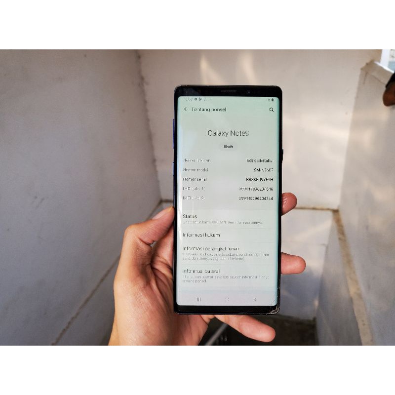 samsung Note 9 Garansi Resmi sein Minus lcd