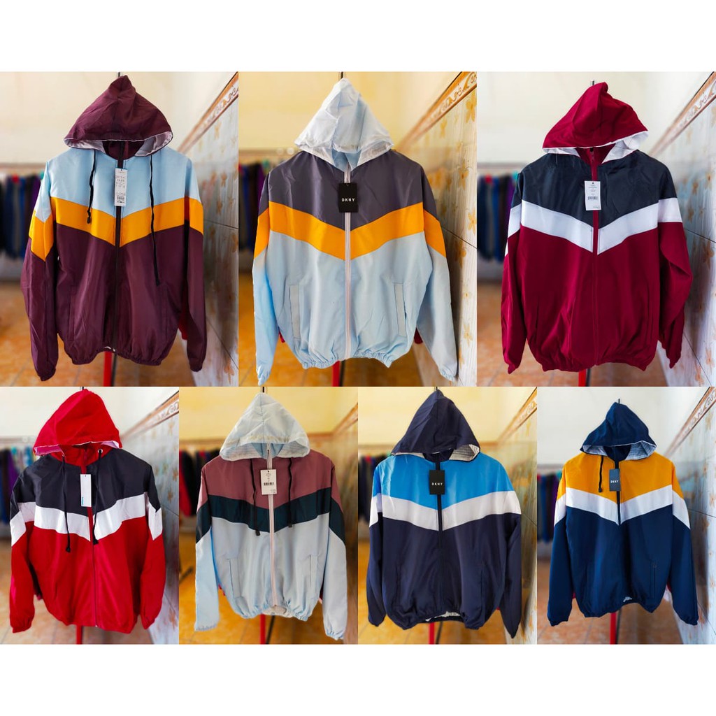 JAKET PARASUT LUMINO ,JAKET OLAHRAGA SIZE XL WANITA PRIA CEWEK COWOK