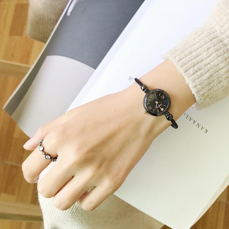 BAJ Jam Tangan Wanita Kecil Casual Analog Gelang Rantai Stainless Steel Pasir Korea Vintage Anak Remaja Dewasa JF RM025