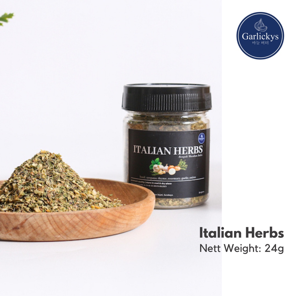 GARLICKYS Italian Herbs Seasoning Mix Herbs Premium Quality Bumbu Bubuk