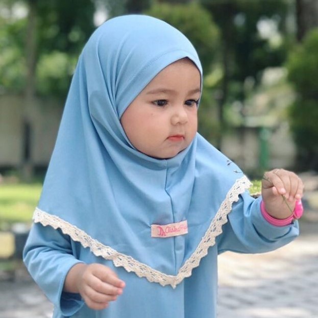 Hijab Anak Perempuan Instant Aiska / Pashmina Instan Alika  / Pashtan Anak / Jilbab Anak Perempuan / Kerudung Anak Bayi Renda / Hijab Balita Polos Original / Hijab Bayi