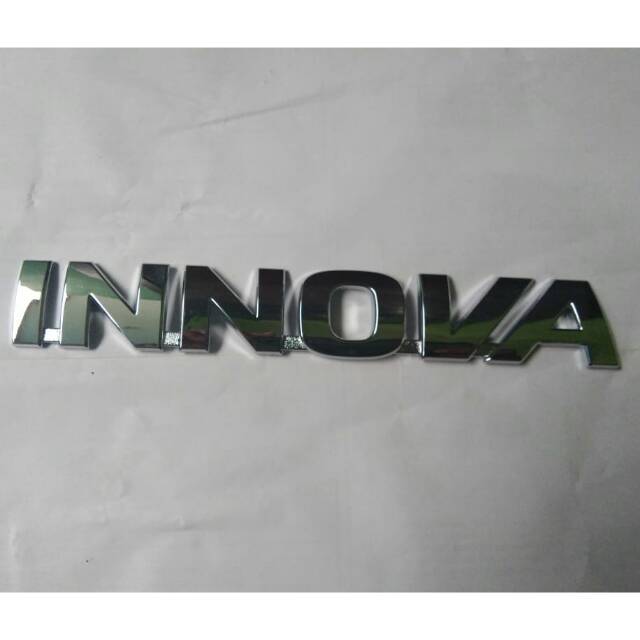 EMBLEM TULISAN INNOVA ORIGINAL chrom