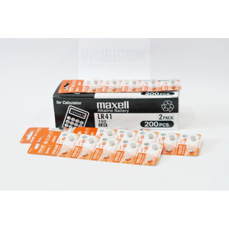 Baterai MAXELL ALKALINE LR41 (192) 1.5V