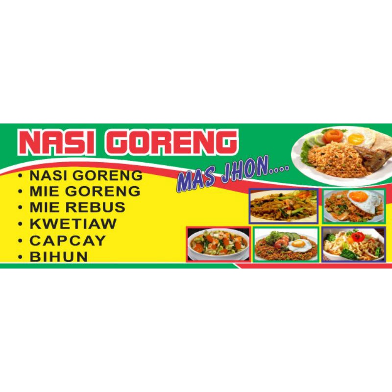 Spanduk Nasgor/NasiGoreng 3x1