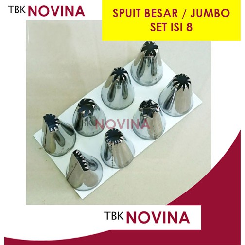 SPUIT BESAR SET ISI 8 / SPUIT JUMBO / SPUIT STAINLESS