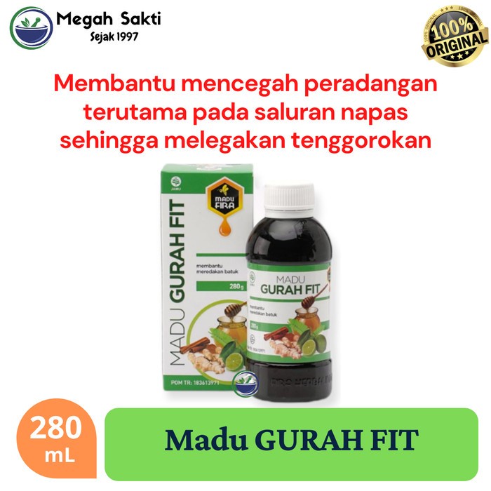 

Megah Sakti- Madu Gurahfit - Pereda Batuk Perokok Aktif Sakit Tenggorokan Gatal
