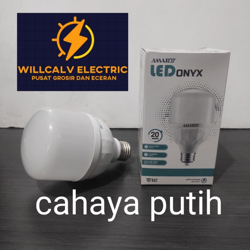 LAMPU LED AMASCO ONYX 20W 20 WATT CAHAYA PUTIH / AMASCO ONYX 20W 20 WATT