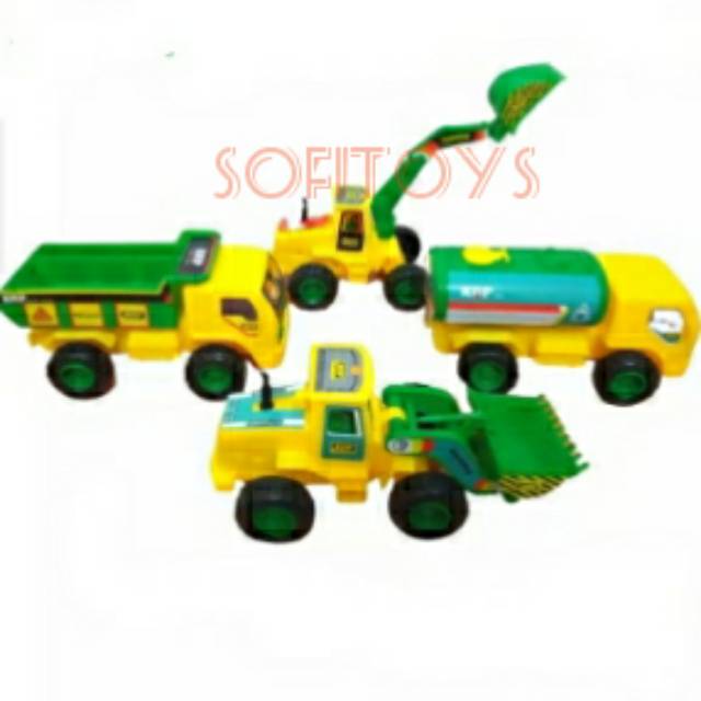 sofi.id MAINAN MOBIL ALAT BERAT ISI 4 PCS ID 28 RB