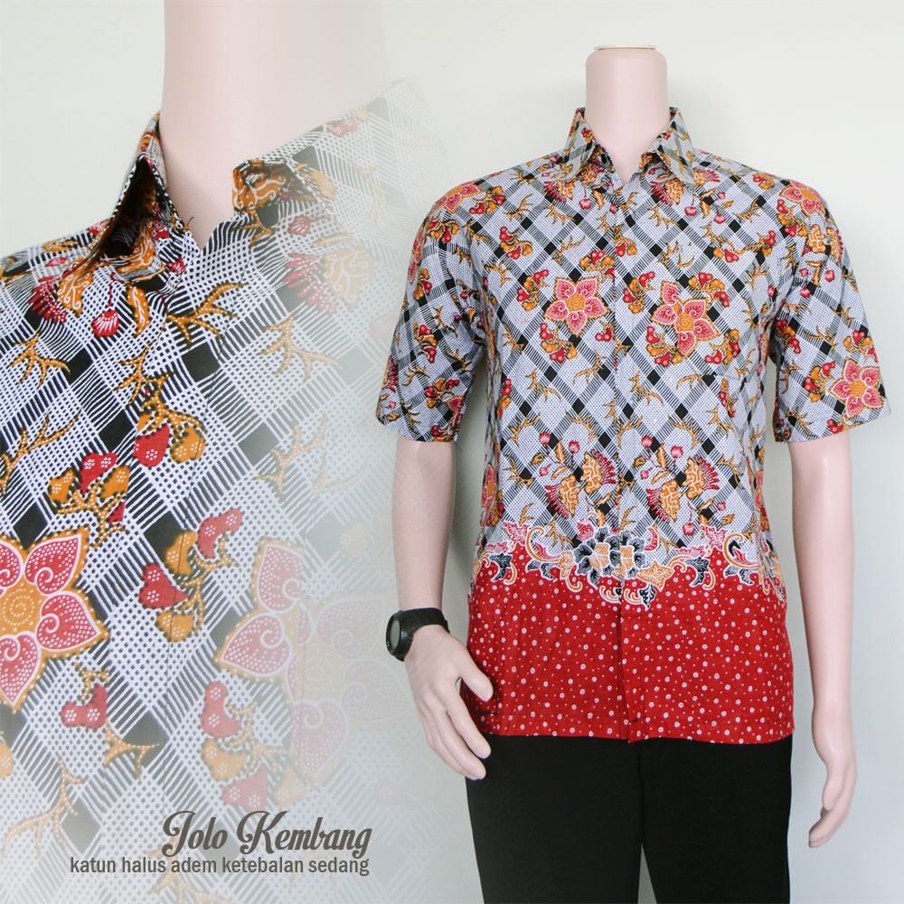 TROLISTORE BAJU BATIK PRIA ATASAN KEMEJA HEM LENGAN PENDEK TROLISTORE BAJU BATIK PRIA ATASAN KEMEJA HEM LENGAN PENDEK