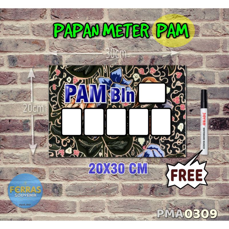 

Ferras Papan Meter Listrik PLN PAM motif Unik - Batik 09