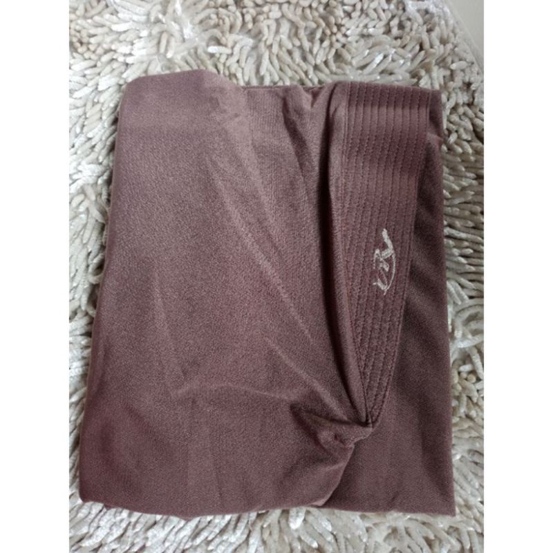 069 JUMBO SYAR'I ORI AREY HIJAB | JILBAB INSTAN KERUDUNG ORIGINAL-Dark mocca
