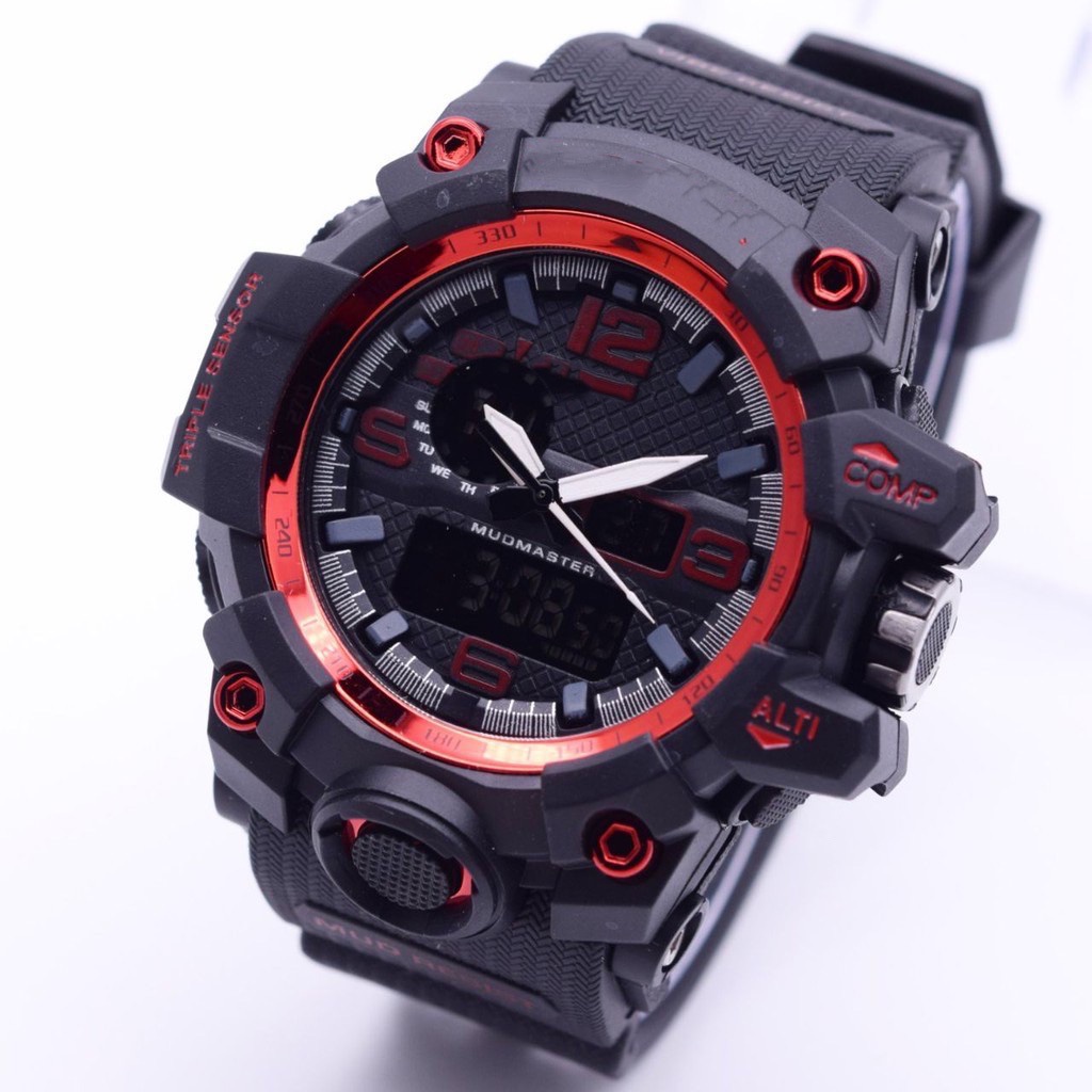 COD WATER RESIST GWG 1000 Digital Double Rubber Jam Tangan Pria Watch FREE BATERAI G1