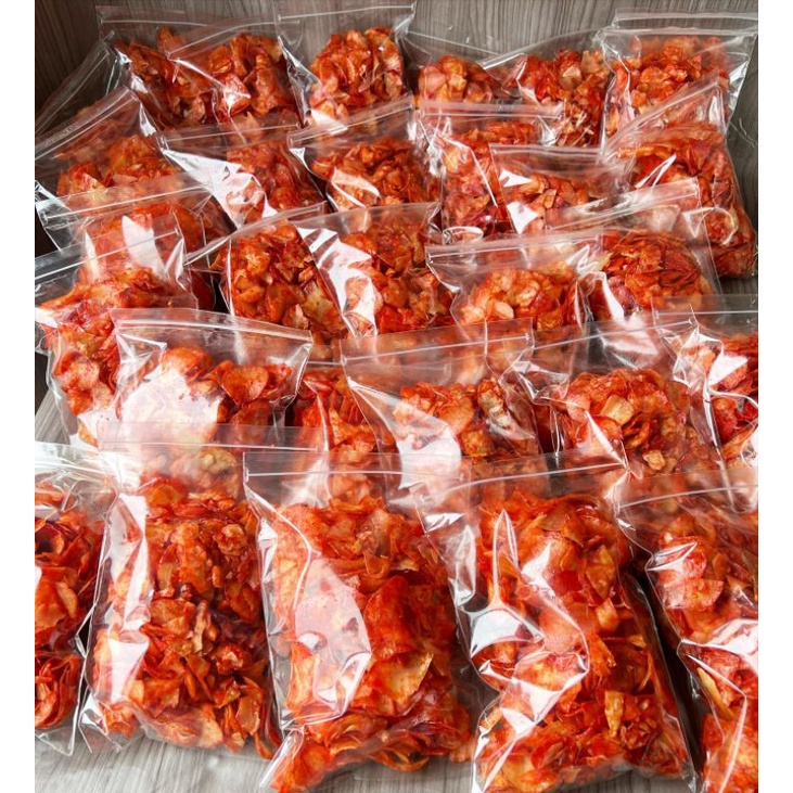 

Keripik singkong balado bulat ukuran 100gr