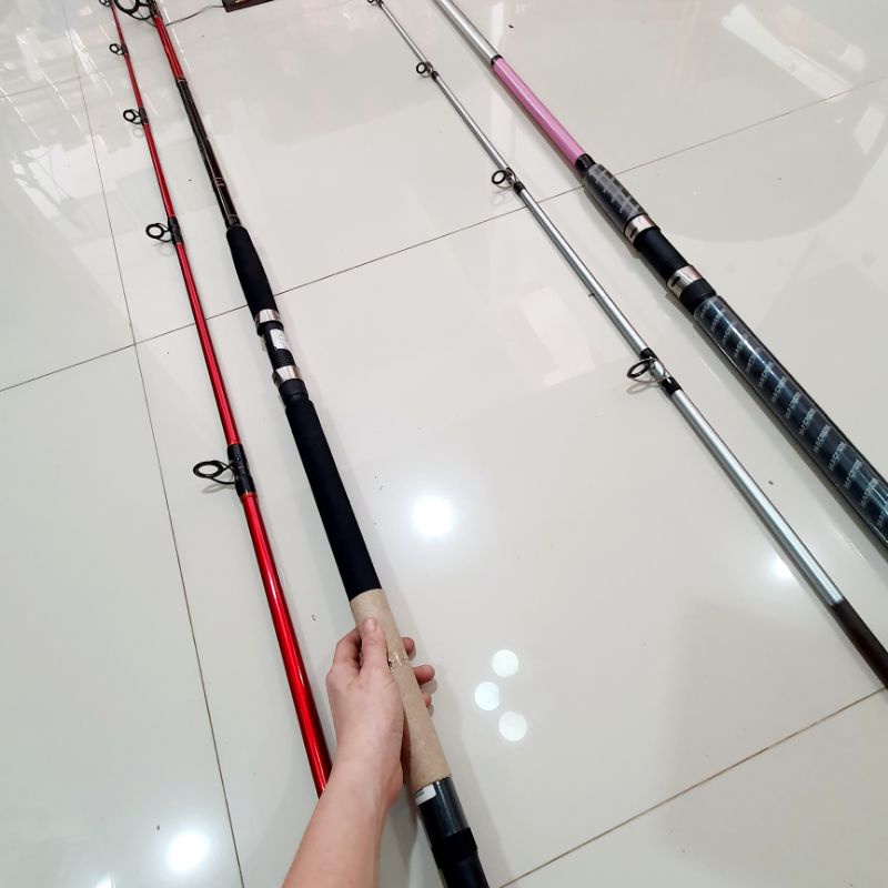 JORAN CARBON 300 / JORAN DAIWA JUPITER FLAME JF 1002HS / MAGNUM SILVER MAX SPINNING GLASS ROD 10'