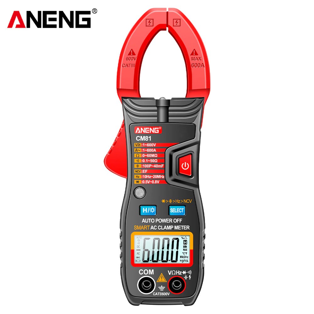 ANENG Digital Clamp Meter - CM81 - Red