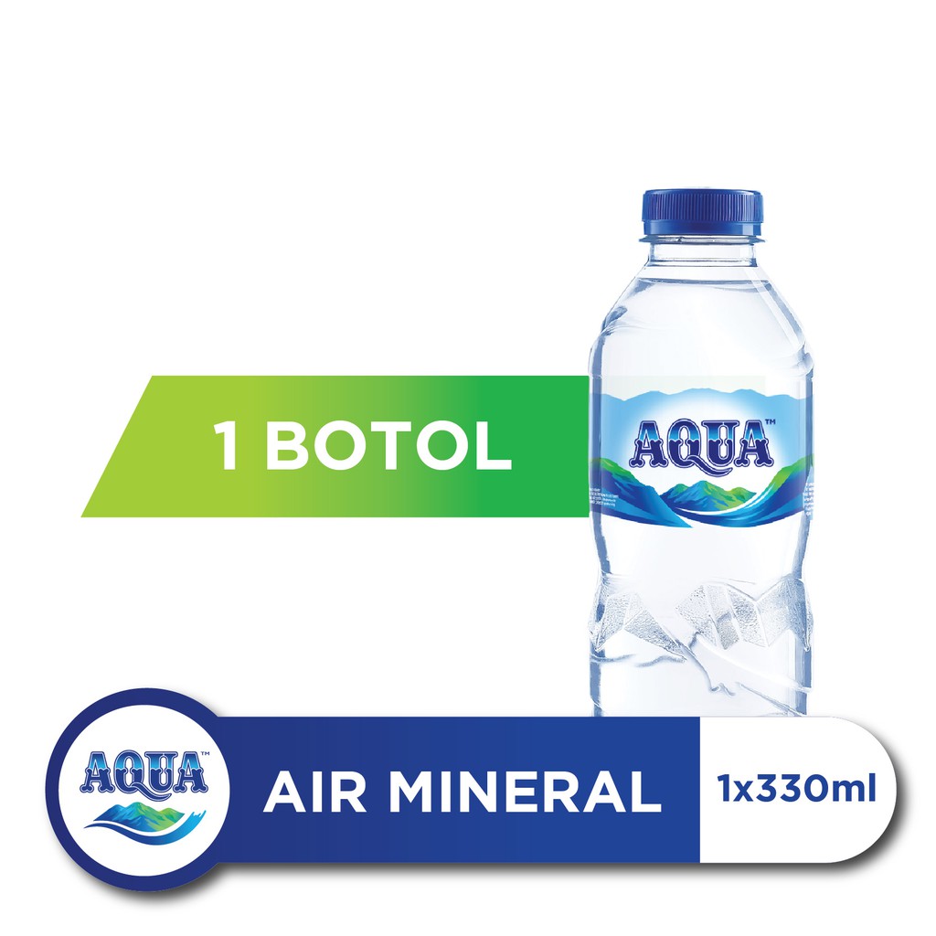  Aqua  Air Mineral Botol 330 ml  Shopee Indonesia