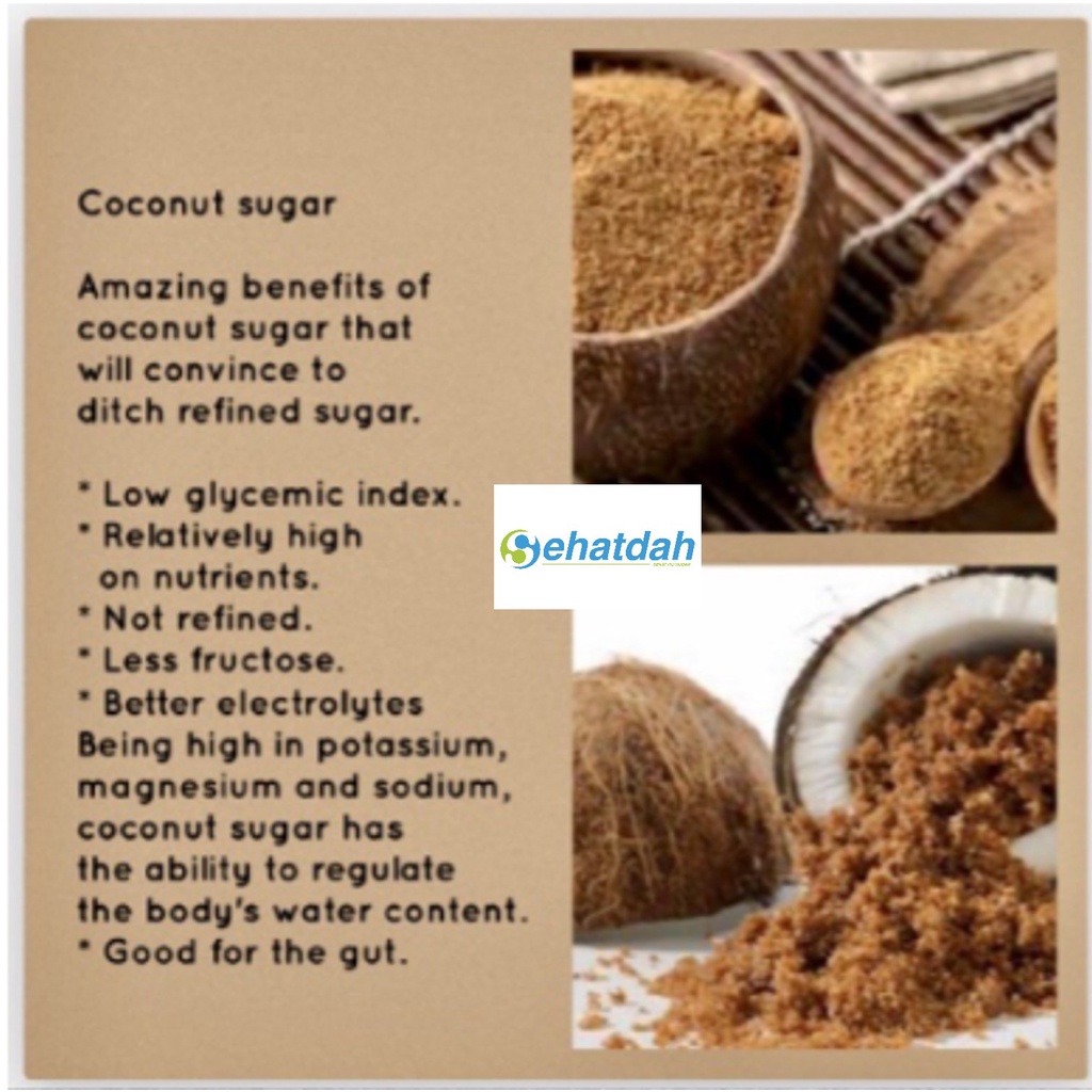 Organic Coconut Sugar / Gula Kelapa Organik - 250 Gr