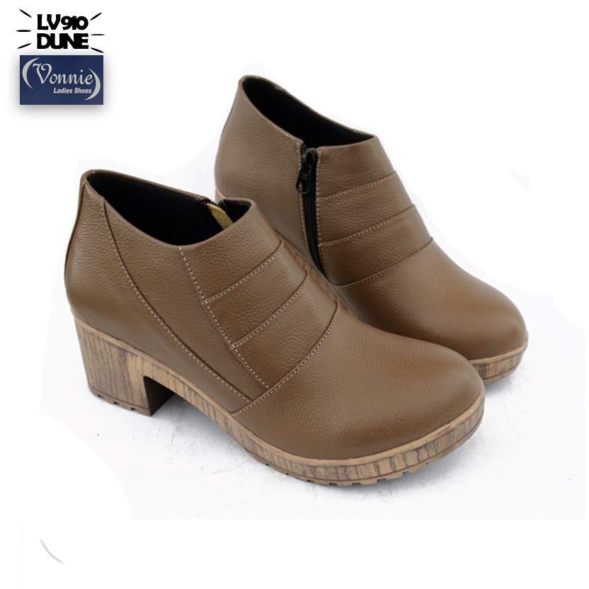 Sepatu Wanita Ankle Boots Hak Vonnie LV910 Dune