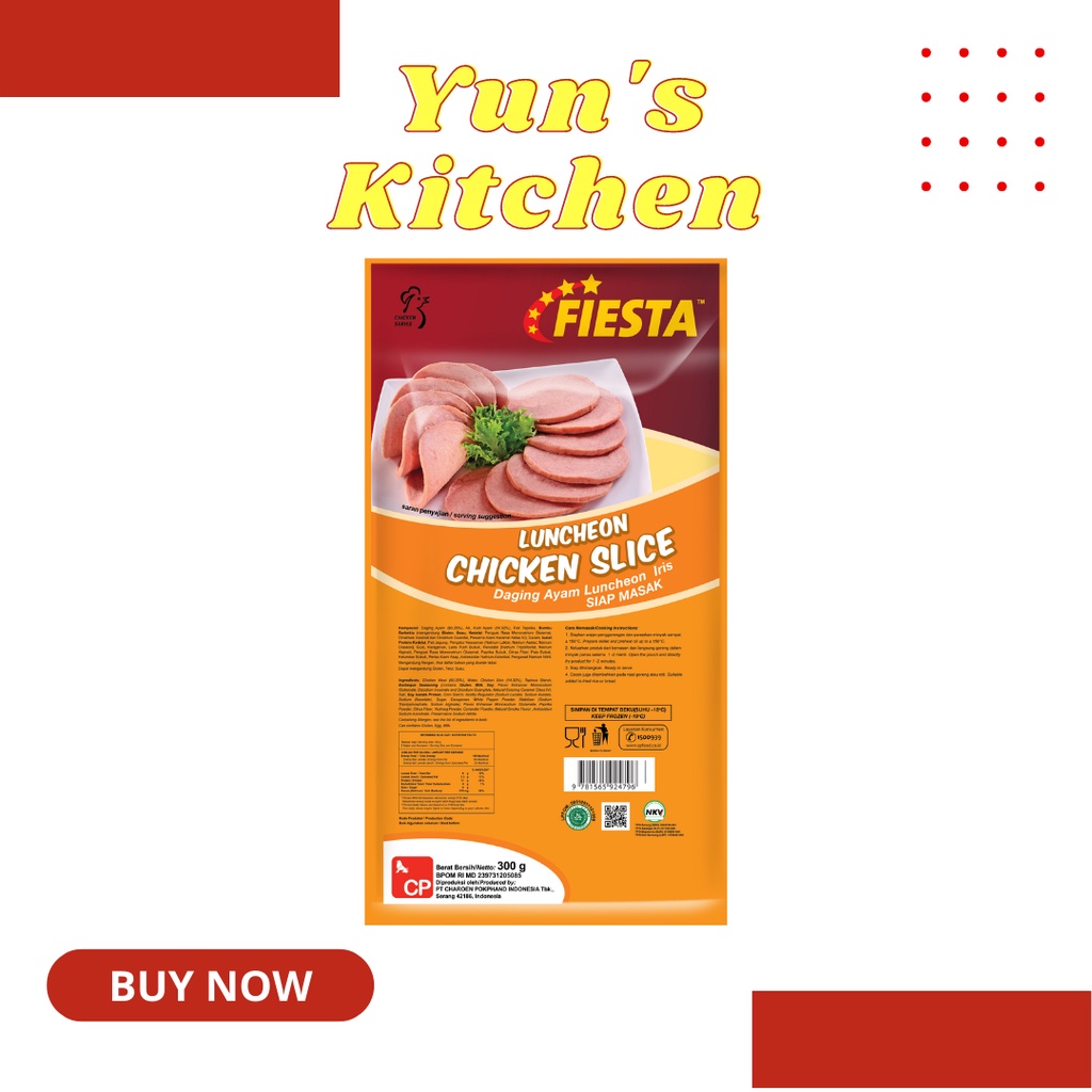 

Fiesta Chicken Slice (300gr) - Luncheon Ayam - Frozen Food