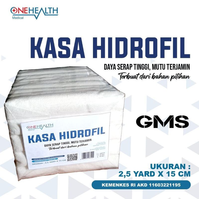 Kasa Verband 2.5 yard x 15 cm Onehealth Per Pack / Kasa Gulung