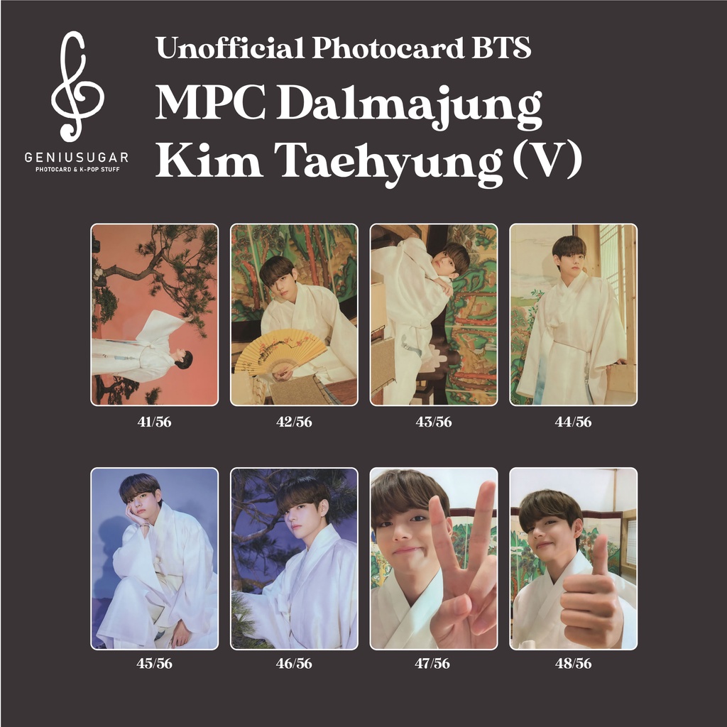 [BTS DALMAJUNG] PHOTOCARD MPC &quot;KIM TAEHYUNG V&quot;