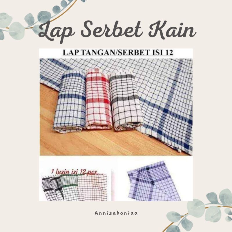 LAP SERBET DAPUR LAP KAIN SERBET DAPUR LUSINAN