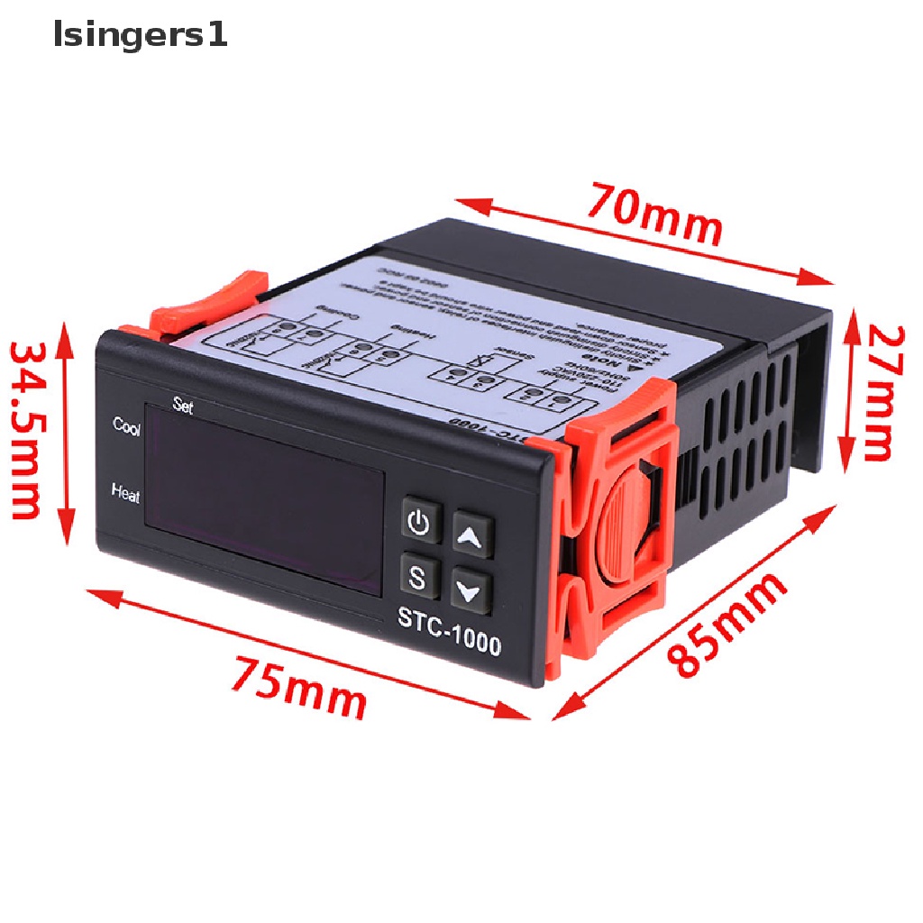(lsingers1) Stc-1000 Thermostat Pengatur Suhu Digital 220V + Sensor