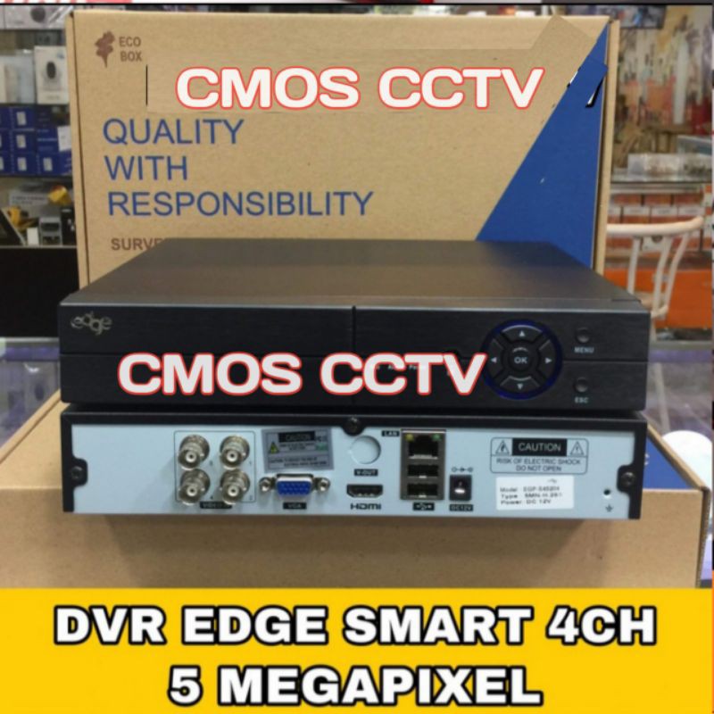 DVR EDGE 4 CH 5MP FULL HD 2560P 6 IN 1 / SMART DVR EDGE