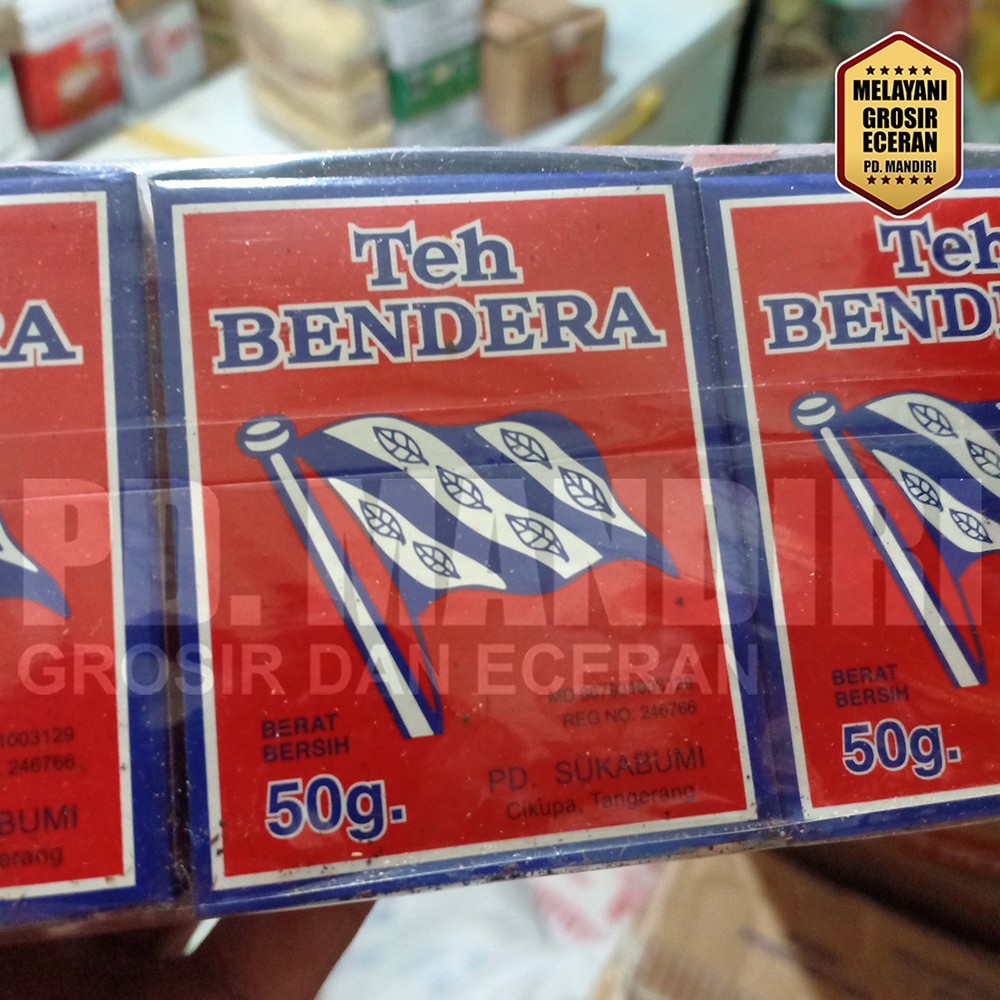

TEH BENDERA 50 GR ISI 10 PCS