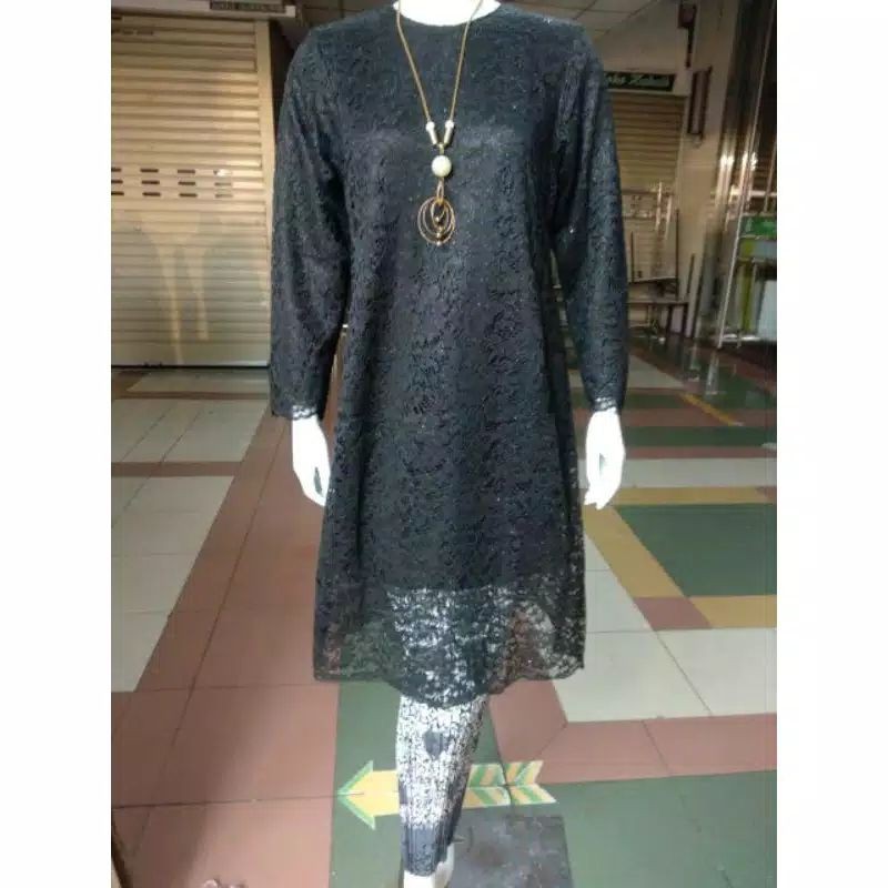 kebaya tunik brokat jumbo LD 130/kebaya big size/kebaya modern