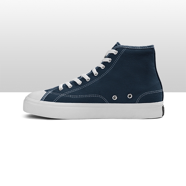 Geoff Max Official - Timeless Hi Navy White | Sepatu Pria | Sepatu Wanita | Sepatu Unisex-1