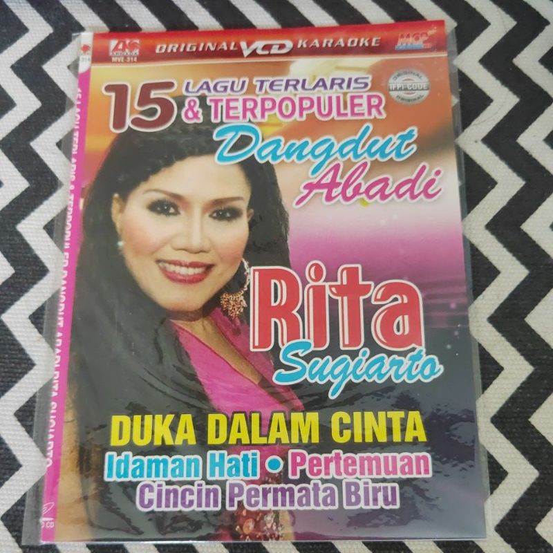 VCD KARAOKE ORIGINAL 15 LAGU TERLARIS & TERPOPULER RITA SUGIARTO