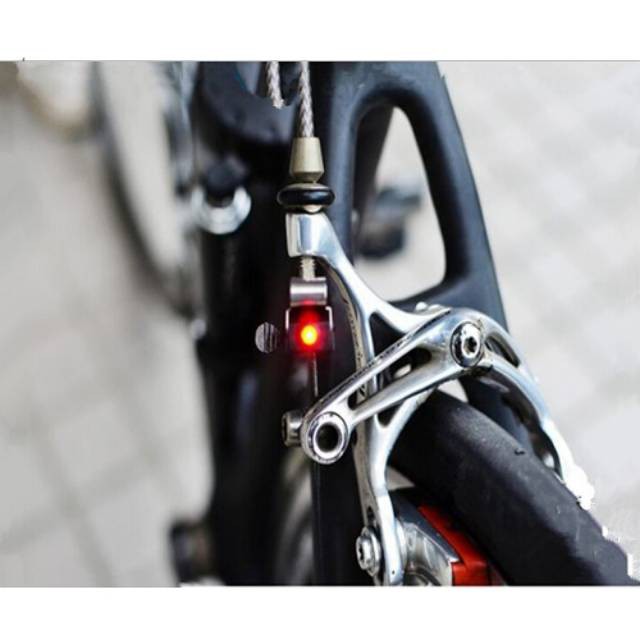 lampu rem sepeda v mini waterproof black Grab Medan