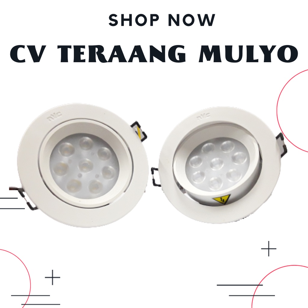Lampu Downlight Led 8 Watt Putih / Cool Daylight 5700K NVC NLED-1148ND